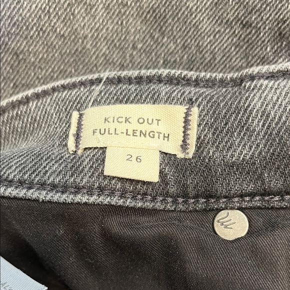 Madewell Charcoal Flare Jeans Size 26 - Picture 3 of 4